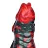 MONSTERED Gode Hortarix 19 x 5.5cm Noir et Rouge